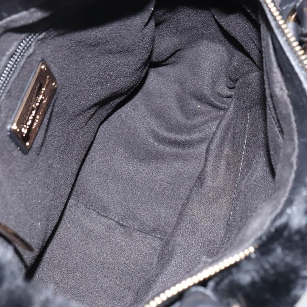 Salvatore Ferragamo Vala Suede Black Suede Handbag - Picture 5 of 16